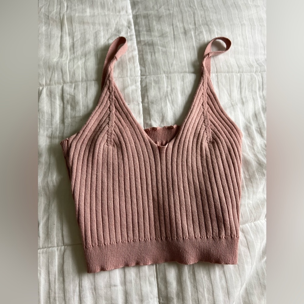 Knit crop top